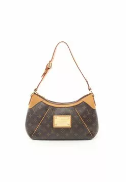 Pre-loved LOUIS VUITTON Thames PM Classic Monogram Shoulder Bag PVC Genuine Leather Brown