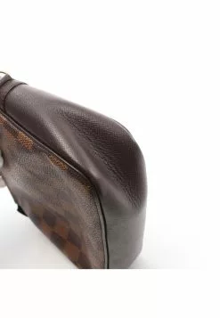 Pre-loved LOUIS VUITTON Trousse Make Up Black checkerboard grid Handbag PVC Genuine Leather Brown -Louis Vuitton Shop louis vuitton 5326 4707936 6