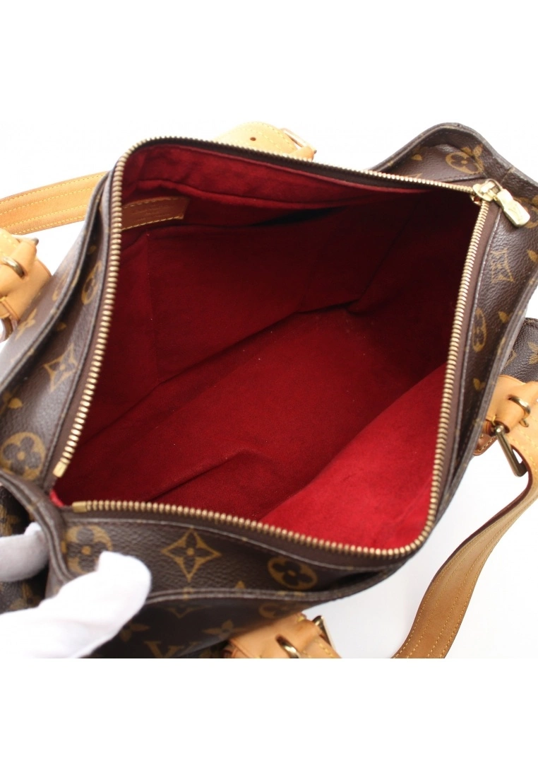 Pre-loved LOUIS VUITTON Multiple cite Classic Monogram Handbag PVC Genuine Leather Brown 5 Pre-loved LOUIS VUITTON Multiple cite Classic Monogram Handbag PVC Genuine Leather Brown - Image 3