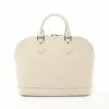 Pre-loved LOUIS VUITTON Alma PM Waved Pattern Ivore off white Genuine Leather Handbag Off White -Louis Vuitton Shop louis vuitton 5328 2117936 1