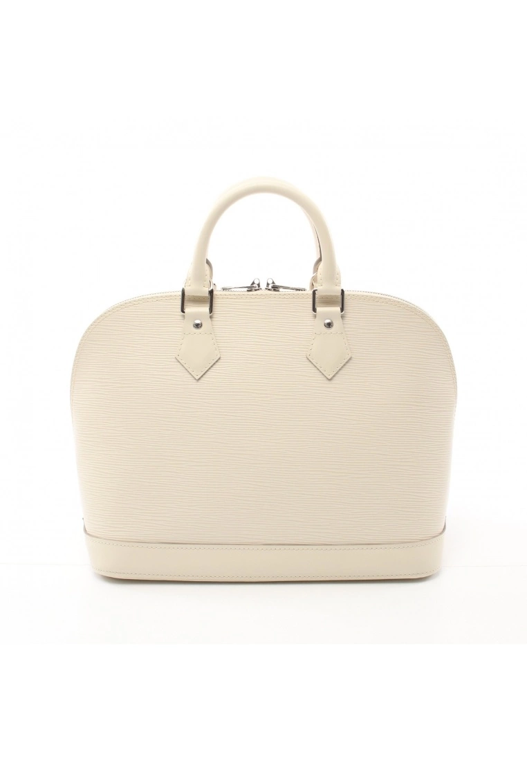 Pre-loved LOUIS VUITTON Alma PM Waved Pattern Ivore off white Genuine Leather Handbag Off White 3 Pre-loved LOUIS VUITTON Alma PM Waved Pattern Ivore off white Genuine Leather Handbag Off White