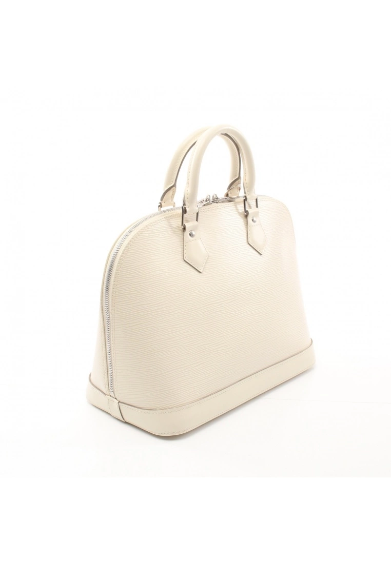 Pre-loved LOUIS VUITTON Alma PM Waved Pattern Ivore off white Genuine Leather Handbag Off White 4 Pre-loved LOUIS VUITTON Alma PM Waved Pattern Ivore off white Genuine Leather Handbag Off White - Image 2