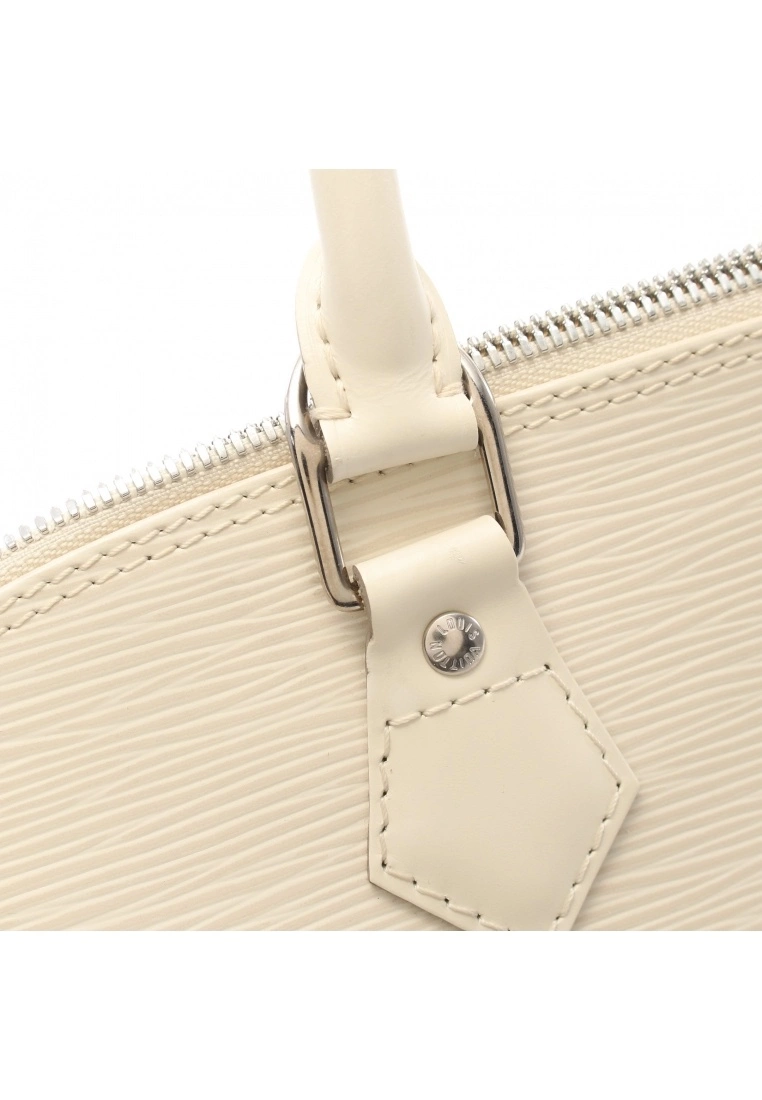 Pre-loved LOUIS VUITTON Alma PM Waved Pattern Ivore off white Genuine Leather Handbag Off White 7 Pre-loved LOUIS VUITTON Alma PM Waved Pattern Ivore off white Genuine Leather Handbag Off White - Image 5