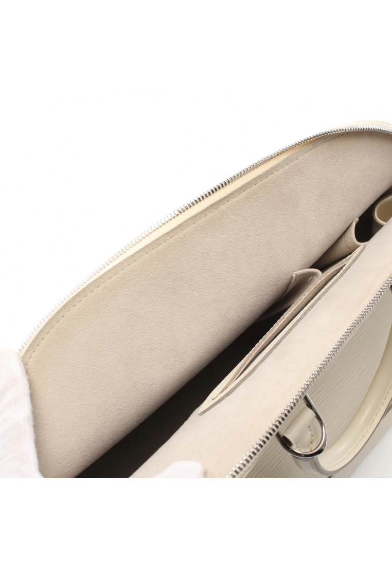 Pre-loved LOUIS VUITTON Alma PM Waved Pattern Ivore off white Genuine Leather Handbag Off White 10 Pre-loved LOUIS VUITTON Alma PM Waved Pattern Ivore off white Genuine Leather Handbag Off White - Image 8