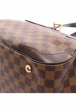 Pre-loved LOUIS VUITTON Verona MM Black checkerboard grid Shoulder Bag PVC Genuine Leather Brown -Louis Vuitton Shop louis vuitton 5334 5707936 5