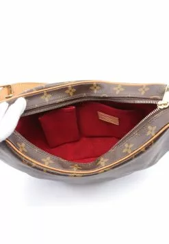 Pre-loved LOUIS VUITTON Croissant MM Classic Monogram Shoulder Bag PVC Genuine Leather Brown -Louis Vuitton Shop louis vuitton 5341 0907936 3