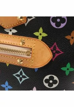 Pre-loved LOUIS VUITTON Alma Classic Monogram multi Black Handbag PVC Genuine Leather Black -Louis Vuitton Shop louis vuitton 5341 3017936 8