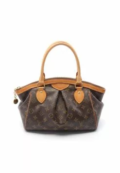 Pre-loved LOUIS VUITTON Tivoli PM Classic Monogram Handbag PVC Genuine Leather Brown