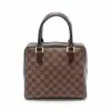 Pre-loved LOUIS VUITTON Brera Black checkerboard grid Handbag PVC Genuine Leather Brown -Louis Vuitton Shop louis vuitton 5345 3407936 1
