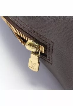 Pre-loved LOUIS VUITTON Brera Black checkerboard grid Handbag PVC Genuine Leather Brown -Louis Vuitton Shop louis vuitton 5346 3407936 6