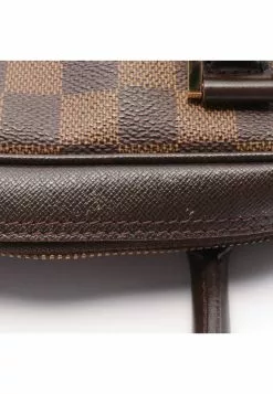 Pre-loved LOUIS VUITTON Brera Black checkerboard grid Handbag PVC Genuine Leather Brown -Louis Vuitton Shop louis vuitton 5347 3407936 8