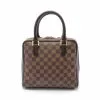Pre-loved LOUIS VUITTON Brera Black checkerboard grid Handbag PVC Genuine Leather Brown -Louis Vuitton Shop louis vuitton 5349 8407936 1