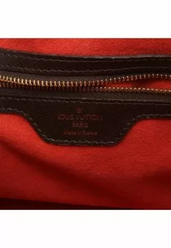 Pre-loved LOUIS VUITTON Brera Black checkerboard grid Handbag PVC Genuine Leather Brown -Louis Vuitton Shop louis vuitton 5350 8407936 4