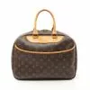 Pre-loved LOUIS VUITTON Deauville Bowling Vanity Classic Monogram Handbag PVC Genuine Leather Brown -Louis Vuitton Shop louis vuitton 5352 0017936 1