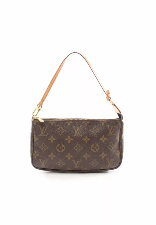 Pre-loved LOUIS VUITTON Pochette Accessoires Classic Monogram Handbag PVC Genuine Leather Brown 2 Pre-loved LOUIS VUITTON Pochette Accessoires Classic Monogram Handbag PVC Genuine Leather Brown -Louis Vuitton Shop louis vuitton 5360 9217936 1