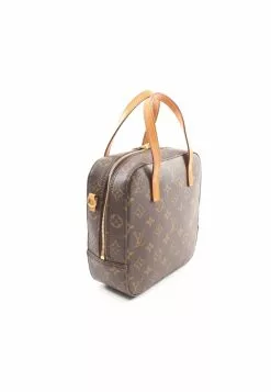 Pre-loved LOUIS VUITTON Spontini Classic Monogram Handbag PVC Genuine Leather Brown 2 Way Style -Louis Vuitton Shop louis vuitton 5364 4517936 2