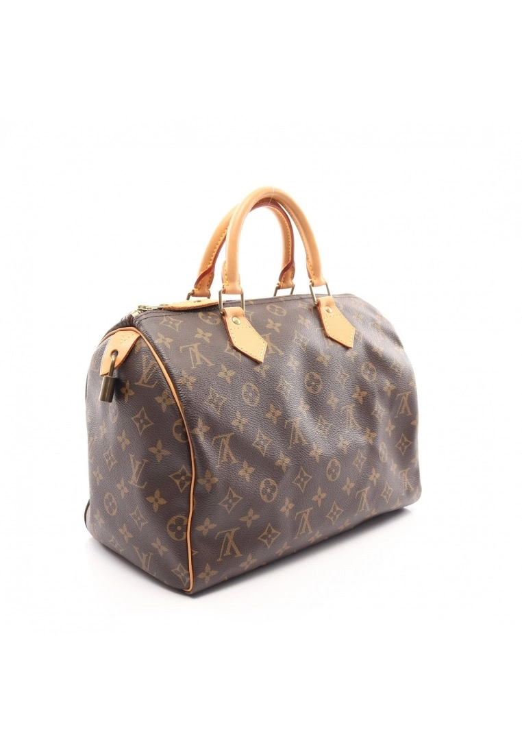 Pre-loved LOUIS VUITTON Speedy30 Classic Monogram Handbag PVC Genuine Leather Brown 4 Pre-loved LOUIS VUITTON Speedy30 Classic Monogram Handbag PVC Genuine Leather Brown - Image 2