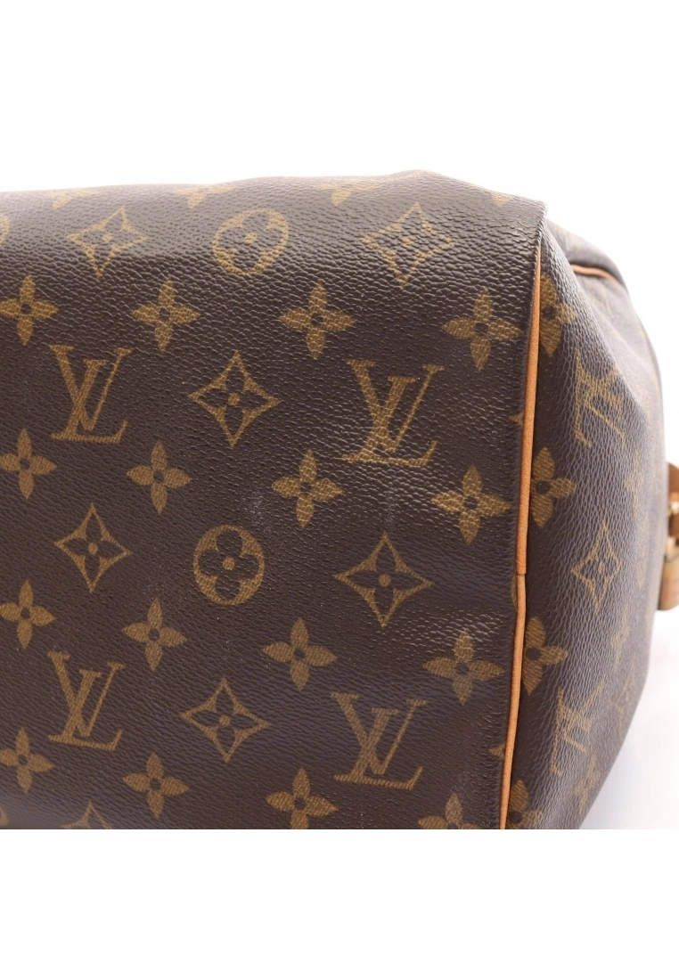 Pre-loved LOUIS VUITTON Speedy30 Classic Monogram Handbag PVC Genuine Leather Brown 9 Pre-loved LOUIS VUITTON Speedy30 Classic Monogram Handbag PVC Genuine Leather Brown - Image 7