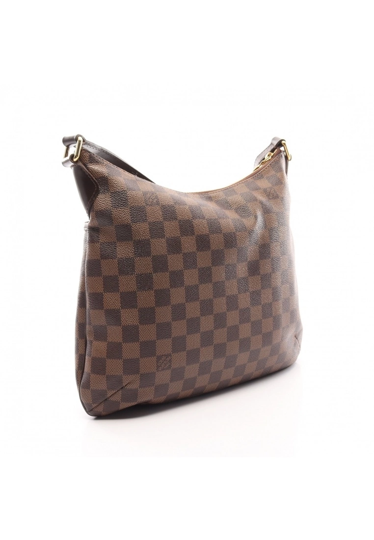 Pre-loved LOUIS VUITTON Bloomsbury PM Black checkerboard grid Shoulder Bag PVC Genuine Leather Brown 4 Pre-loved LOUIS VUITTON Bloomsbury PM Black checkerboard grid Shoulder Bag PVC Genuine Leather Brown - Image 2