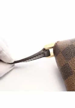 Pre-loved LOUIS VUITTON Musette salsa long stap Black checkerboard grid Shoulder Bag PVC Genuine Leather Brown -Louis Vuitton Shop louis vuitton 5381 1127936 6