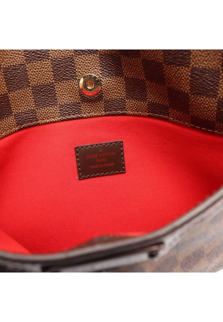 Pre-loved LOUIS VUITTON Bloomsbury PM Black checkerboard grid Shoulder Bag PVC Genuine Leather Brown 6 Pre-loved LOUIS VUITTON Bloomsbury PM Black checkerboard grid Shoulder Bag PVC Genuine Leather Brown - Image 4