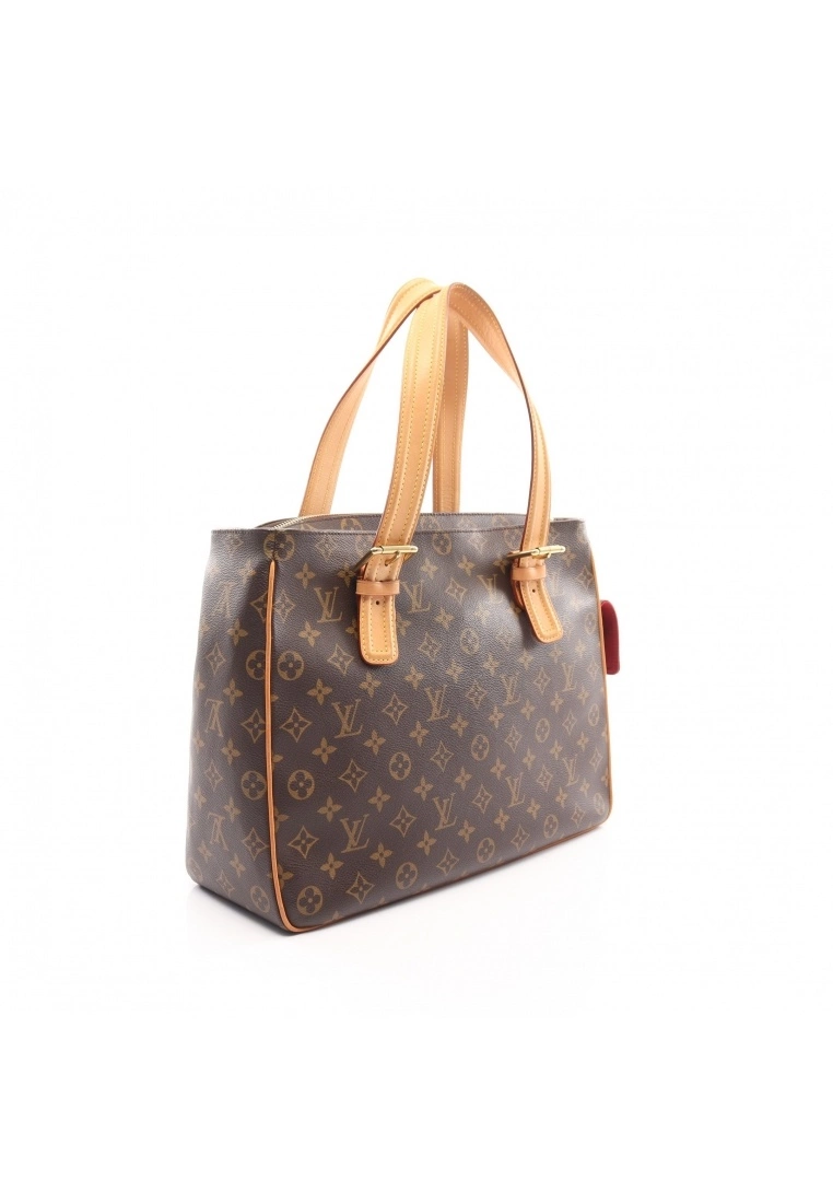 Pre-loved LOUIS VUITTON Multiple cite Classic Monogram Handbag PVC Genuine Leather Brown 4 Pre-loved LOUIS VUITTON Multiple cite Classic Monogram Handbag PVC Genuine Leather Brown - Image 2