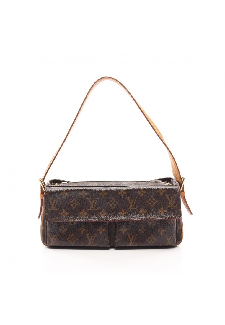 Pre-loved LOUIS VUITTON Viva cite MM Classic Monogram Shoulder Bag PVC Genuine Leather Brown 3 Pre-loved LOUIS VUITTON Viva cite MM Classic Monogram Shoulder Bag PVC Genuine Leather Brown