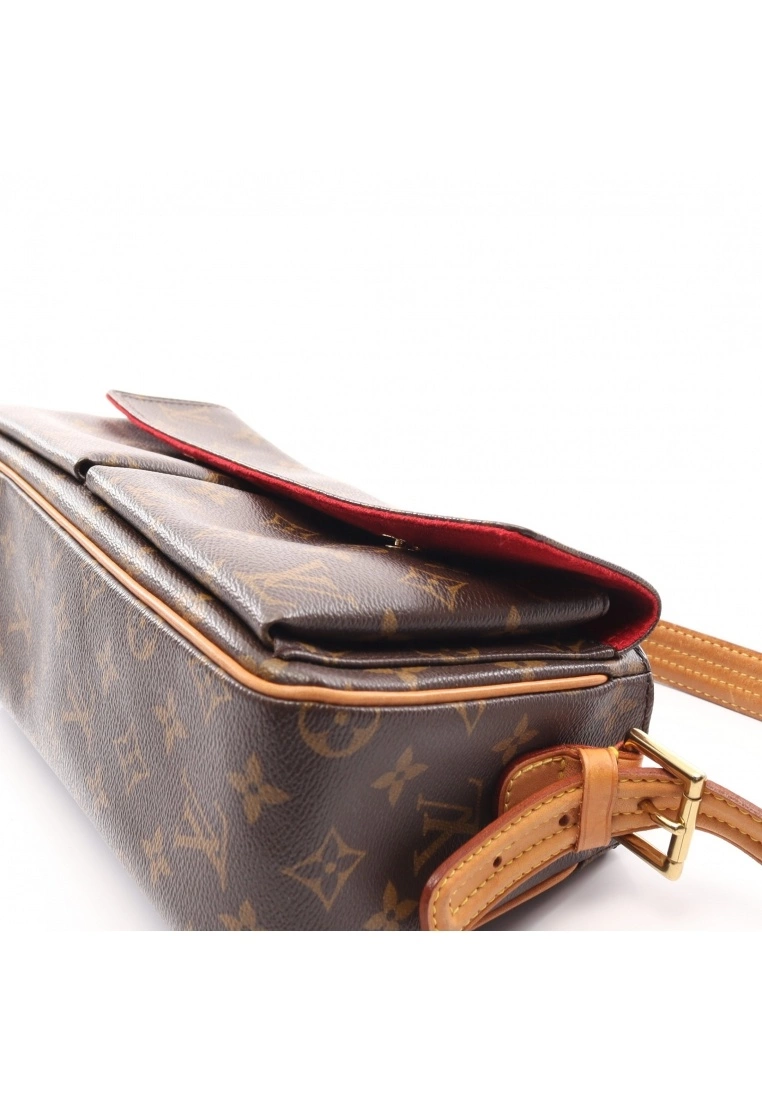 Pre-loved LOUIS VUITTON Viva cite MM Classic Monogram Shoulder Bag PVC Genuine Leather Brown 7 Pre-loved LOUIS VUITTON Viva cite MM Classic Monogram Shoulder Bag PVC Genuine Leather Brown - Image 5