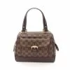 Pre-loved LOUIS VUITTON Knightsbridge Black checkerboard grid Handbag PVC Genuine Leather Brown -Louis Vuitton Shop louis vuitton 5578 4118836 1