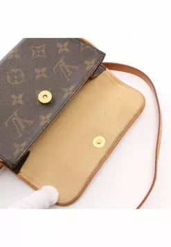 Pre-loved LOUIS VUITTON PochetteFlorentine Classic Monogram handcarry bag belt bag PVC Genuine Leather Brown belt(XS) -Louis Vuitton Shop louis vuitton 5580 4318836 6