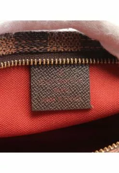 Pre-loved LOUIS VUITTON Trousse Make Up Black Checkered Handbag PVC Genuine Leather Brown -Louis Vuitton Shop louis vuitton 6171 3729436 4