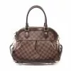 Pre-loved LOUIS VUITTON Trevi PM Black Checkered Handbag PVC Genuine Leather Brown 2 Way Style -Louis Vuitton Shop louis vuitton 6197 8029436 1