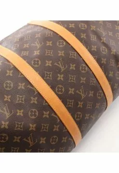 Pre-loved LOUIS VUITTON Keepall Bandouliere55 Classic Monogram Duffle Bag PVC Genuine Leather Brown 2 Way Style -Louis Vuitton Shop louis vuitton 6248 3129436 6