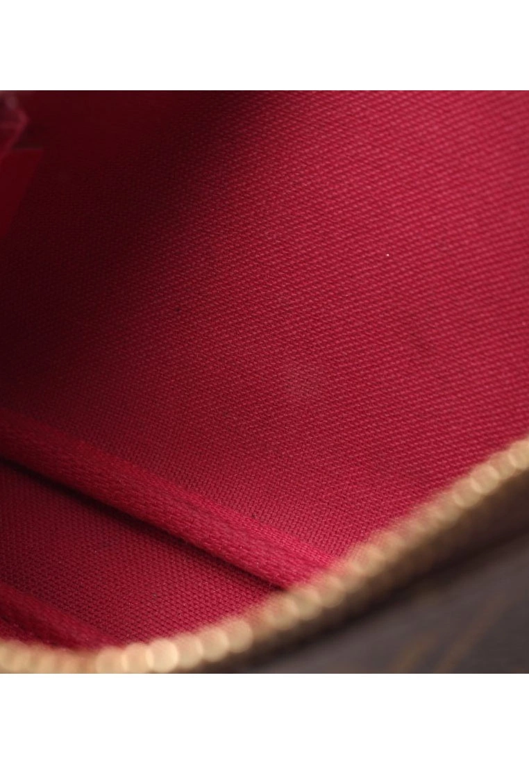 Pre-loved LOUIS VUITTON Mini Pochette Accessoires vivienne holiday Small Pocket PVC Genuine Leather Brown pink purple multi 8 Pre-loved LOUIS VUITTON Mini Pochette Accessoires vivienne holiday Small Pocket PVC Genuine Leather Brown pink purple multi - Image 6