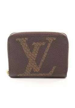 Pre-loved LOUIS VUITTON Classic Monogram Giant Coin Pouch PVC Brown