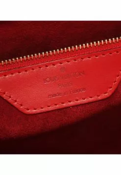 Pre-loved LOUIS VUITTON Saint Jacques shopping Waved Pattern Spanish Red Genuine Leather Shoulder Bag Red -Louis Vuitton Shop louis vuitton 6340 9229436 4