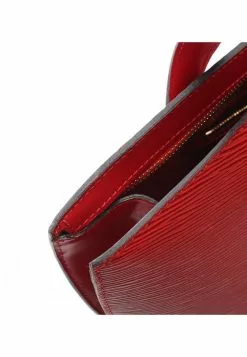 Pre-loved LOUIS VUITTON Saint Jacques shopping Waved Pattern Spanish Red Genuine Leather Shoulder Bag Red -Louis Vuitton Shop louis vuitton 6340 9229436 5
