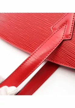 Pre-loved LOUIS VUITTON Saint Jacques shopping Waved Pattern Spanish Red Genuine Leather Shoulder Bag Red -Louis Vuitton Shop louis vuitton 6341 9229436 8