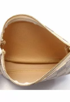 Pre-loved LOUIS VUITTON Mini Pochette Accessoires white Checkered Chain Handbag PVC white -Louis Vuitton Shop louis vuitton 6344 6719436 3