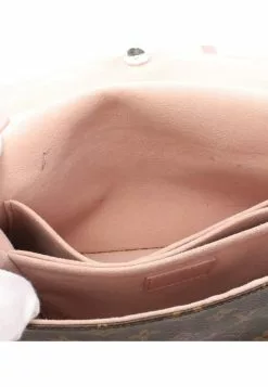 Pre-loved LOUIS VUITTON Saint Michel Classic Monogram Waved Pattern ballet pink Shoulder Bag PVC Genuine Leather Brown Light Pink -Louis Vuitton Shop louis vuitton 6360 0529436 6