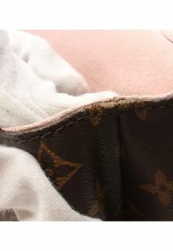 Pre-loved LOUIS VUITTON Saint Michel Classic Monogram Waved Pattern ballet pink Shoulder Bag PVC Genuine Leather Brown Light Pink -Louis Vuitton Shop louis vuitton 6360 0529436 7