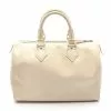 Pre-loved LOUIS VUITTON Speedy25 Waved Pattern Ivore off white Genuine Leather Handbag Off White -Louis Vuitton Shop louis vuitton 6370 5519436 1