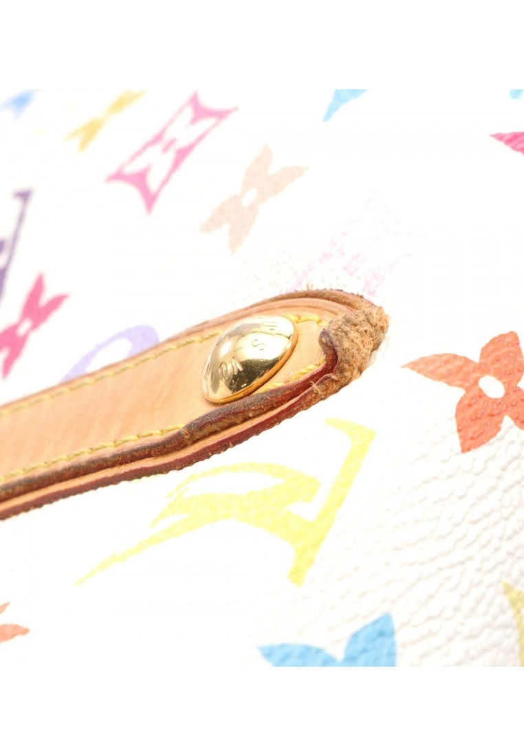 Pre-loved LOUIS VUITTON Aurelia MM Classic Monogram multi white Shoulder Bag Tote Bag PVC Genuine Leather white 10 Pre-loved LOUIS VUITTON Aurelia MM Classic Monogram multi white Shoulder Bag Tote Bag PVC Genuine Leather white - Image 8