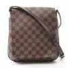 Pre-loved LOUIS VUITTON Musette salsa long stap Black Checkered Shoulder Bag PVC Genuine Leather Brown -Louis Vuitton Shop louis vuitton 6402 0829436 1