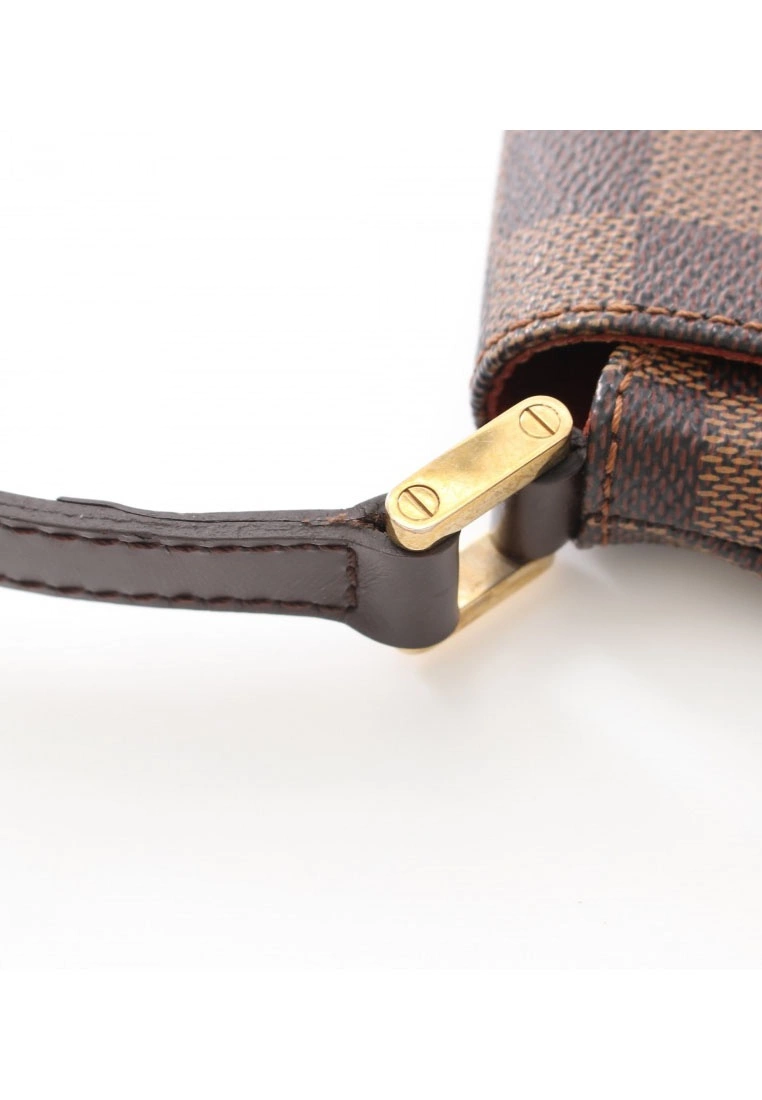 Pre-loved LOUIS VUITTON Musette salsa long stap Black Checkered Shoulder Bag PVC Genuine Leather Brown 9 Pre-loved LOUIS VUITTON Musette salsa long stap Black Checkered Shoulder Bag PVC Genuine Leather Brown - Image 7