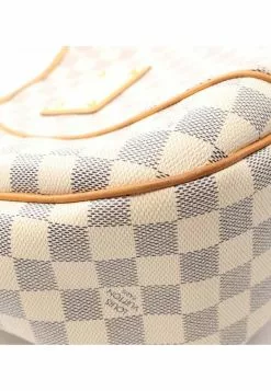 Pre-loved LOUIS VUITTON Galleria PM white Checkered Shoulder Bag PVC Genuine Leather white -Louis Vuitton Shop louis vuitton 6529 2429436 5