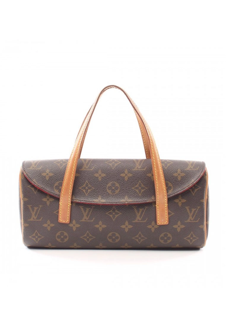Pre-loved LOUIS VUITTON Sonatine Classic Monogram Handbag PVC Genuine Leather Brown 3 Pre-loved LOUIS VUITTON Sonatine Classic Monogram Handbag PVC Genuine Leather Brown