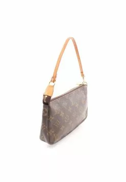 Pre-loved LOUIS VUITTON Pochette Accessoires Classic Monogram Handbag PVC Genuine Leather Brown 9 Pre-loved LOUIS VUITTON Pochette Accessoires Classic Monogram Handbag PVC Genuine Leather Brown -Louis Vuitton Shop louis vuitton 6951 3881636 2