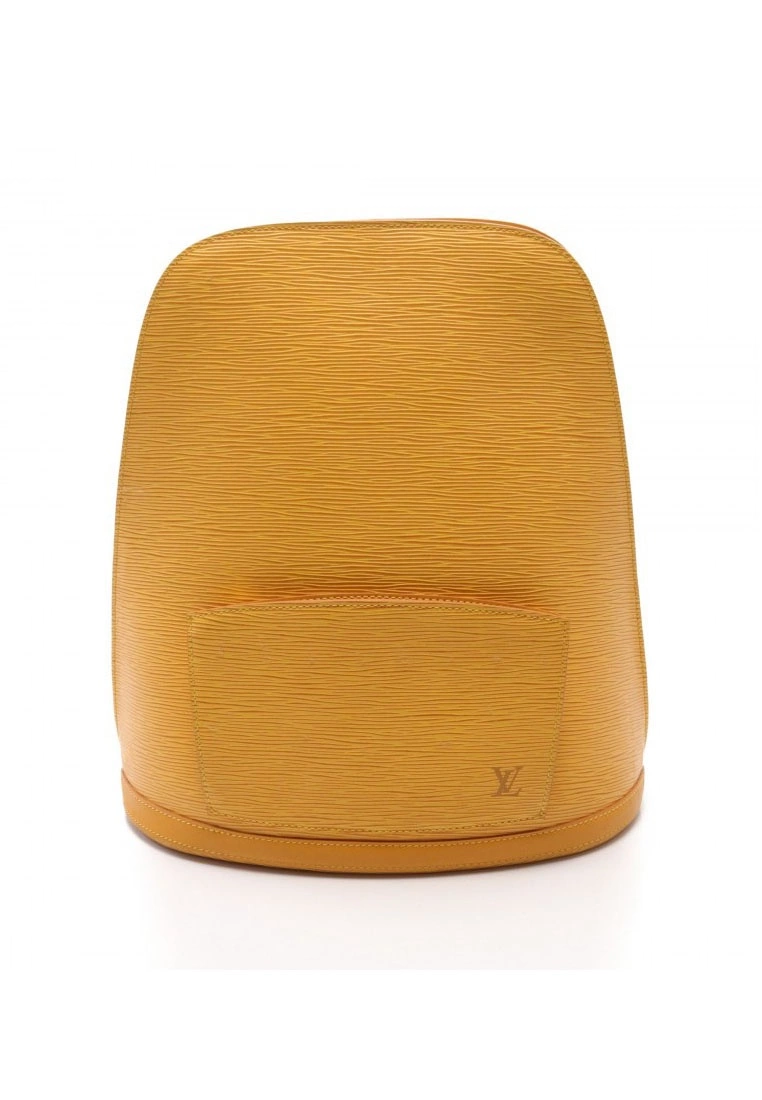 Pre-loved LOUIS VUITTON Gobelins Waved Pattern Yellow Backpack Genuine Leather hyellow 3 Pre-loved LOUIS VUITTON Gobelins Waved Pattern Yellow Backpack Genuine Leather hyellow