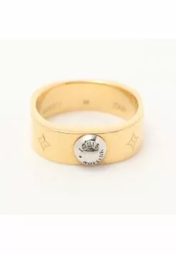 Pre-loved LOUIS VUITTON ring nanogram ring ring GP Gold Silver